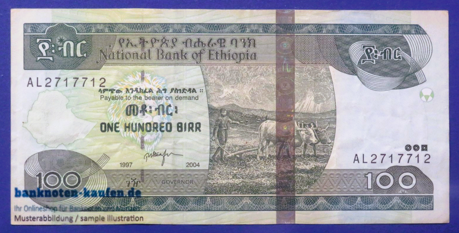 Ethiopia, 100 Birr, 2004/1997EE, circulated (USED / VF), P-52