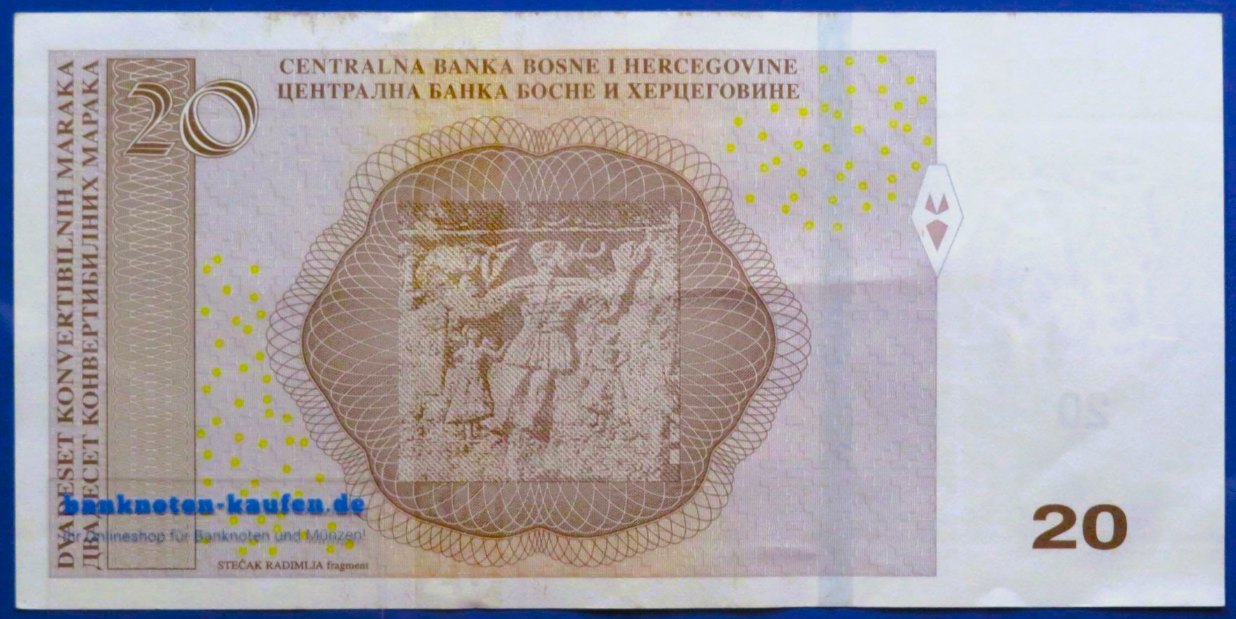 Bosnien und Herzegowina, 20 Maraka, 2024,  gebraucht (USED / VF+), P-82