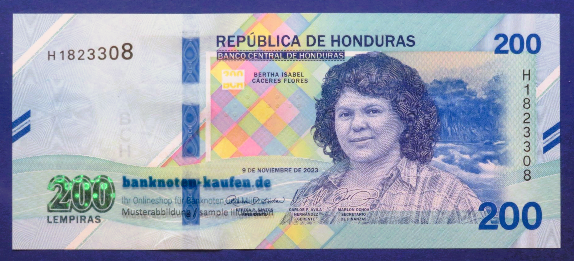 Honduras, 200 Lempiras, 2023/2026, uncirculated (UNC), Commemorative issue