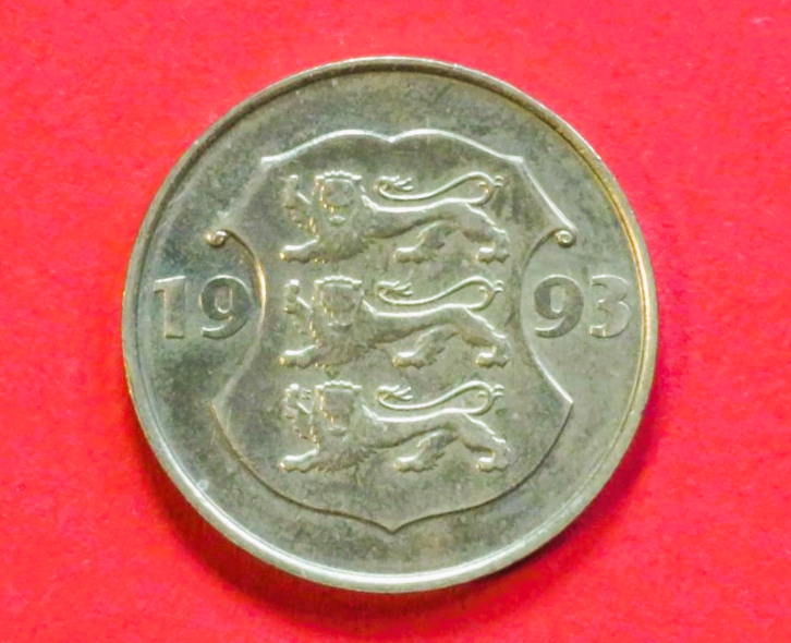 Estland:  5 Krooni, 1993, gebraucht (used / vz), Gedenkausgabe, # 30