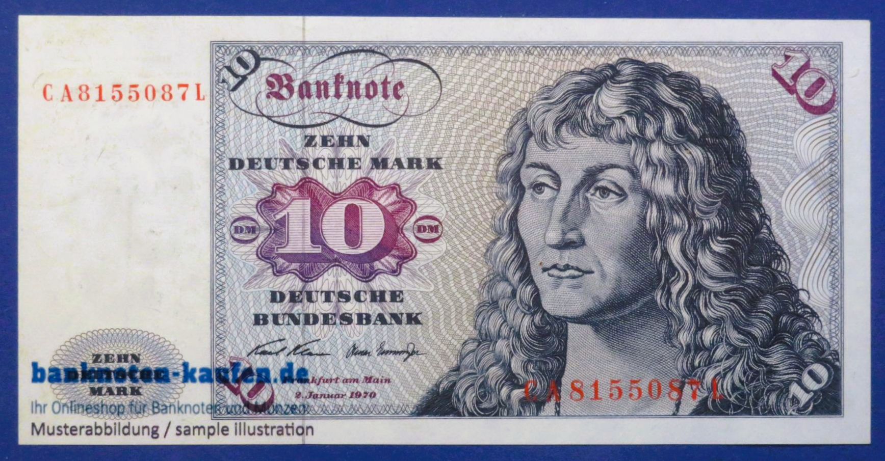 Germany-Federal Republic, 10 Mark, 1970, circulated (USED / AU), P-31a