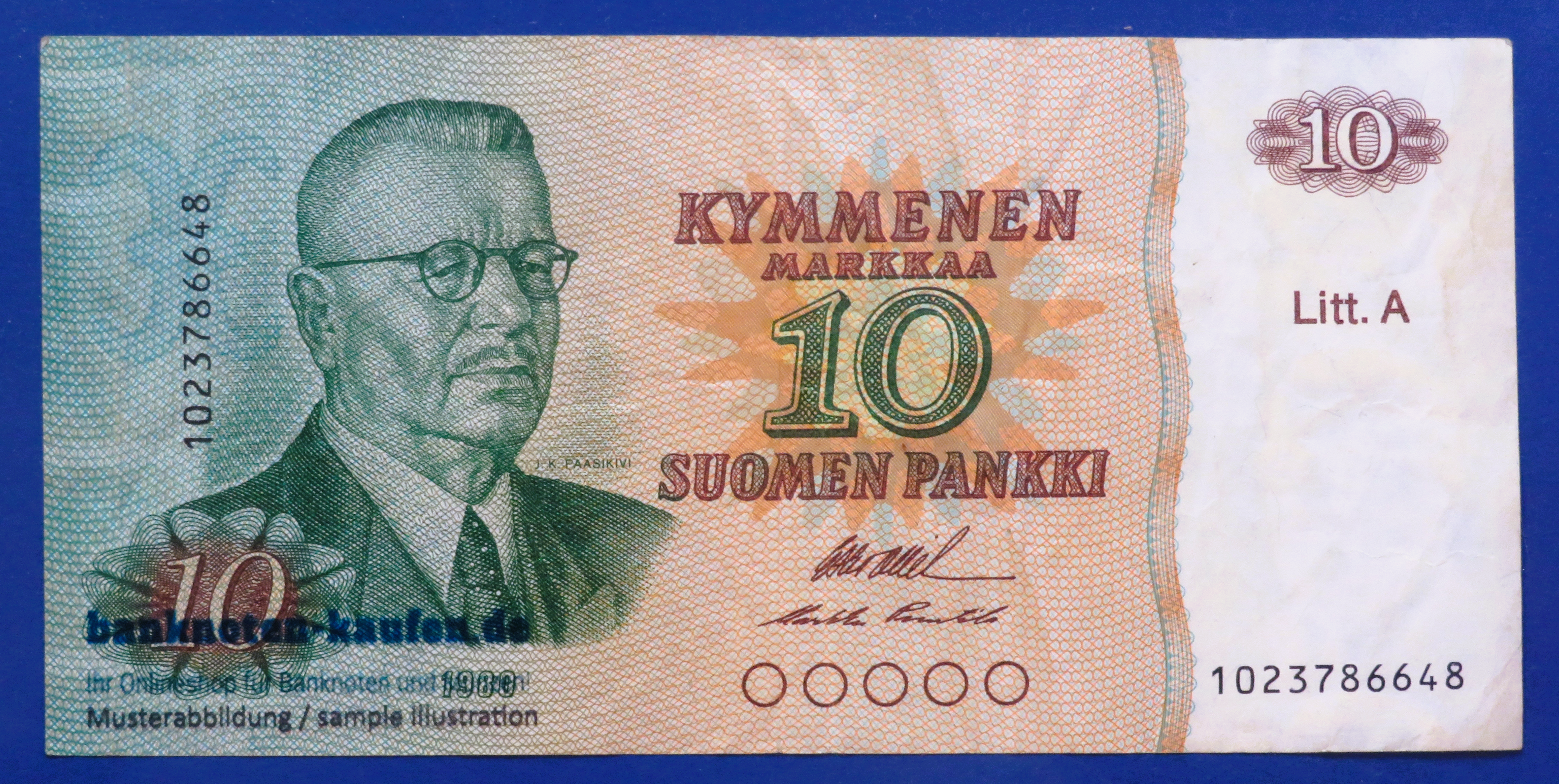 Finland, 10 Markkaa, 1980, circulated (USED / VF), P-112