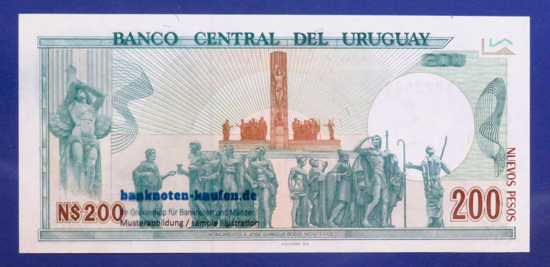 Uruguay, 200 Nuevos Pesos, 1986, uncirculated (UNC), P-66