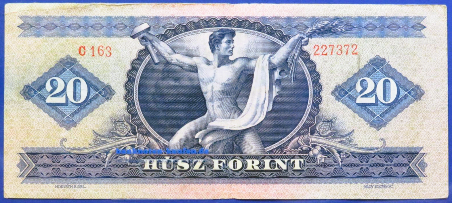 Ungarn, 20 Forint, 1969, gebraucht (USED / F), P-169e