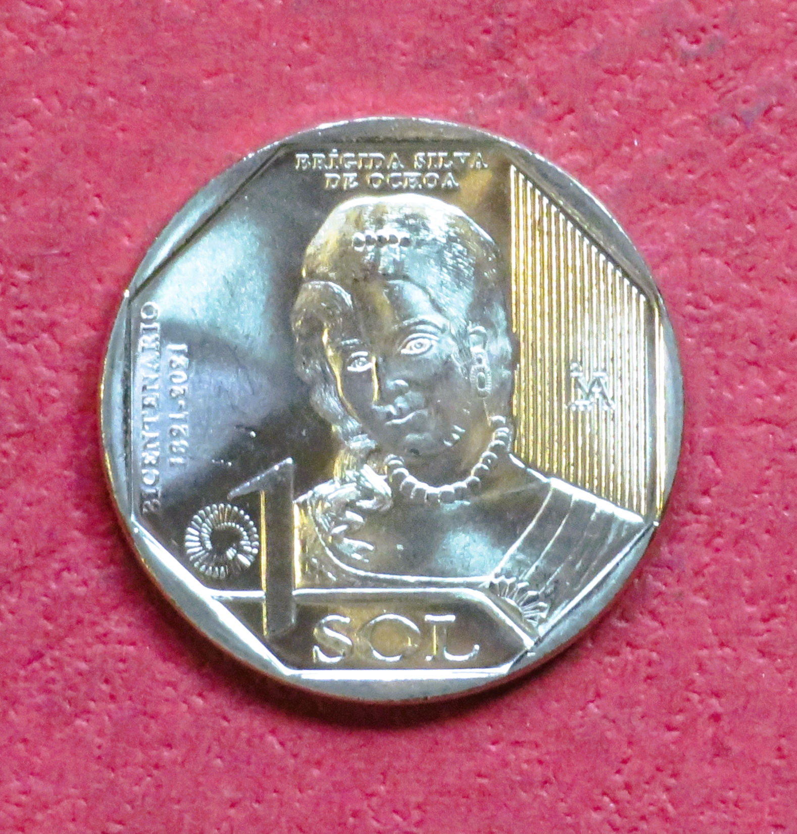 Peru, commemorative coin, 1 Sol, 2020, uncirculated (UNC), "D. S. de Ochoa"