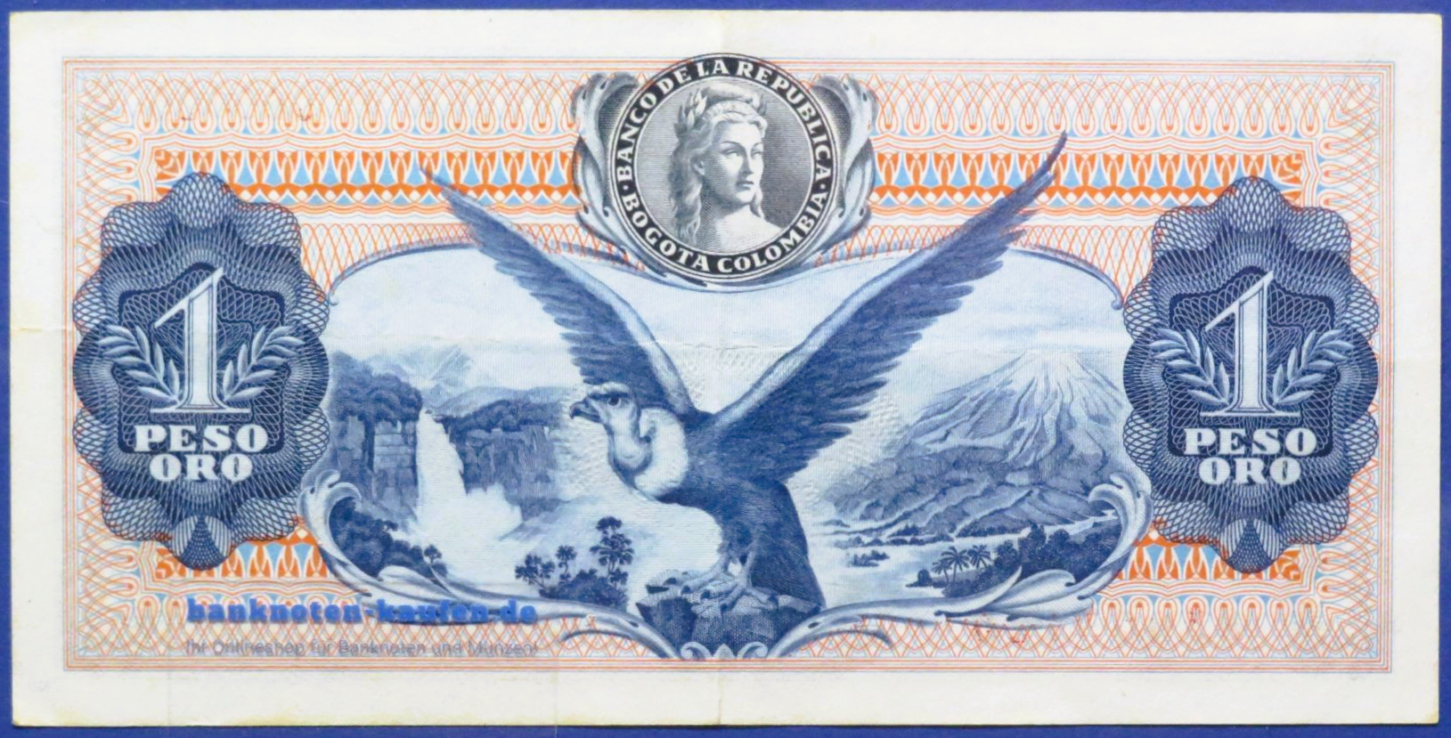 Kolumbien, 1 Peso oro, 1973, gebraucht (USED / VF+), P-404e