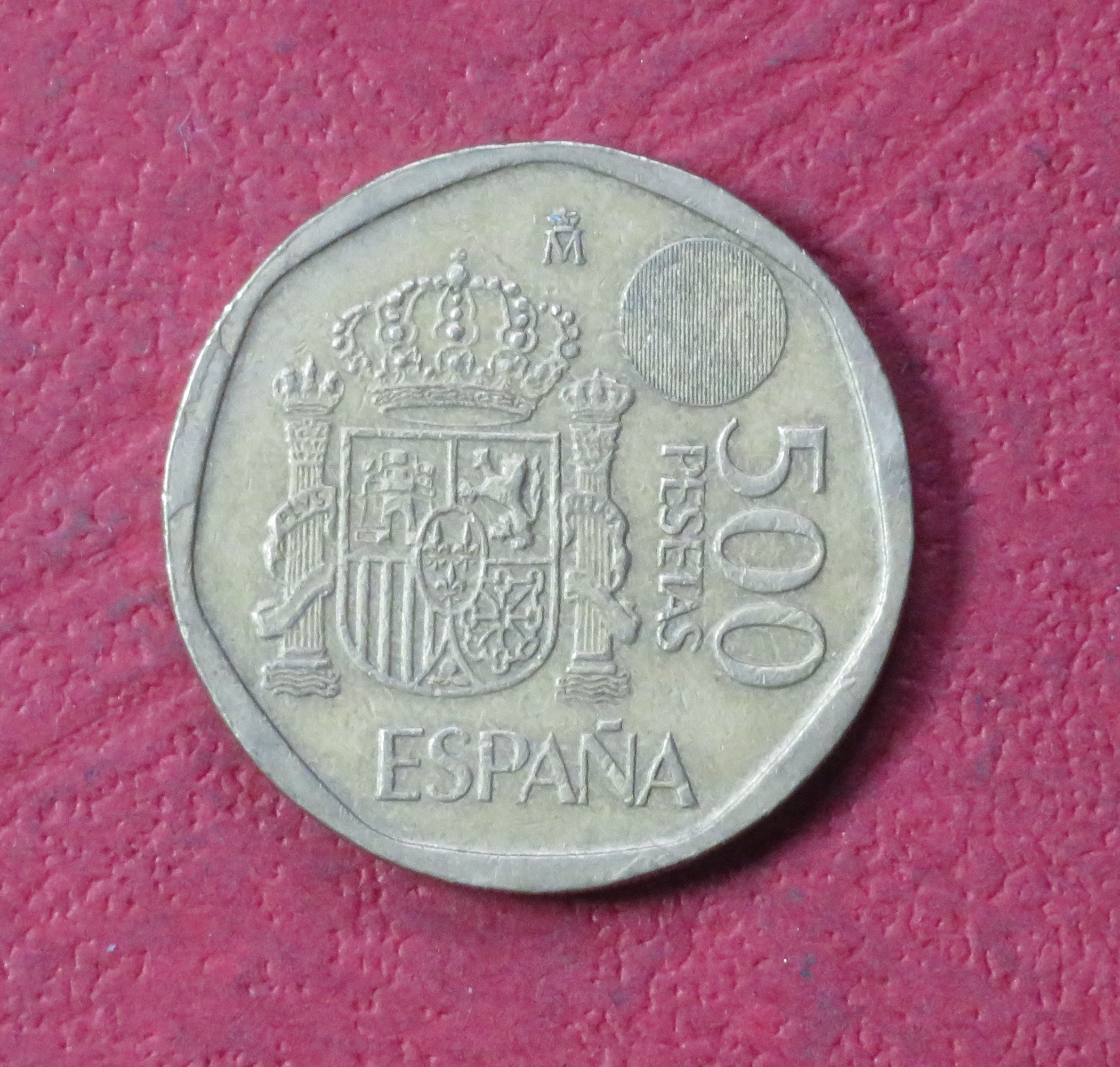 Spain EZM 2:  1 coin, 500 Pesetas, 1993-2001, circulated (USED)