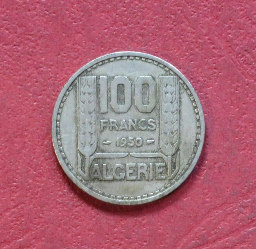 Algeria,  circulating coin, 100 Francs, 1950, circulated (USED), #3