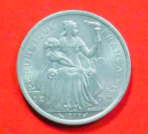 französisch Polynesien: 2 Francs, 1973+, gebraucht (used / vz), # 13