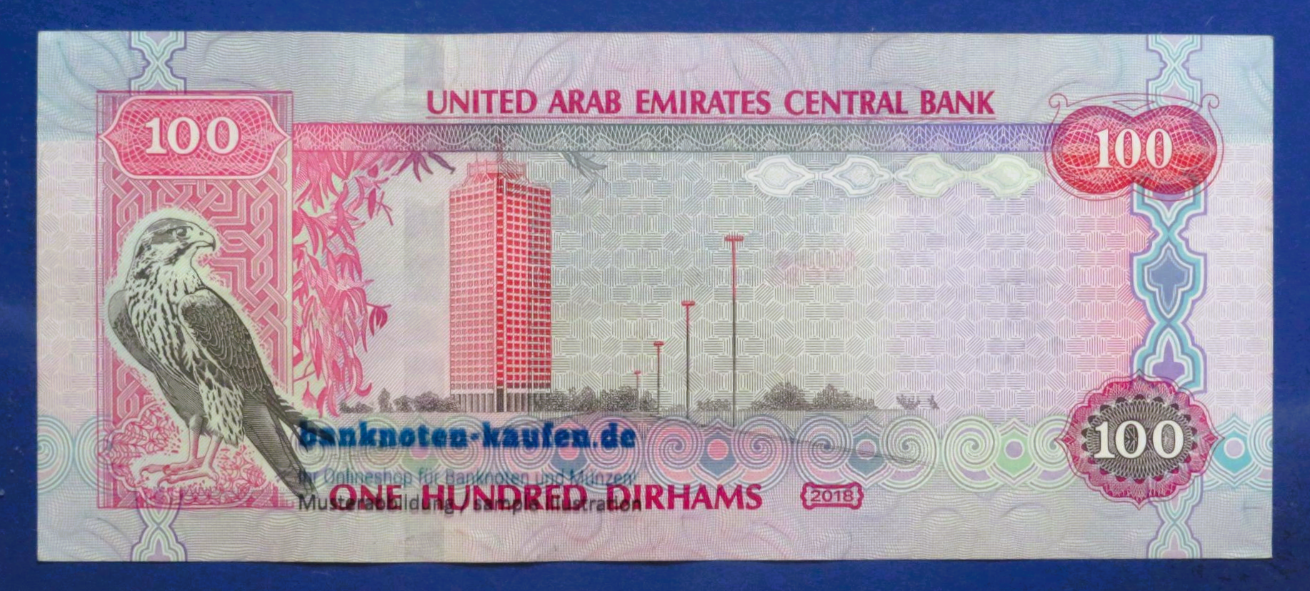 United Arab Emirates, 100 Dirhams, 2018, circulated (USED / XF-), P-30g