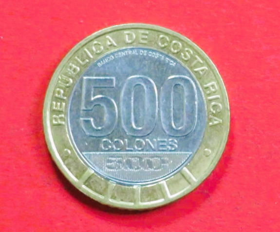 Costa Rica, 500 Colones, 2023, gebraucht (used / ss-vz), Gedenkausgabe