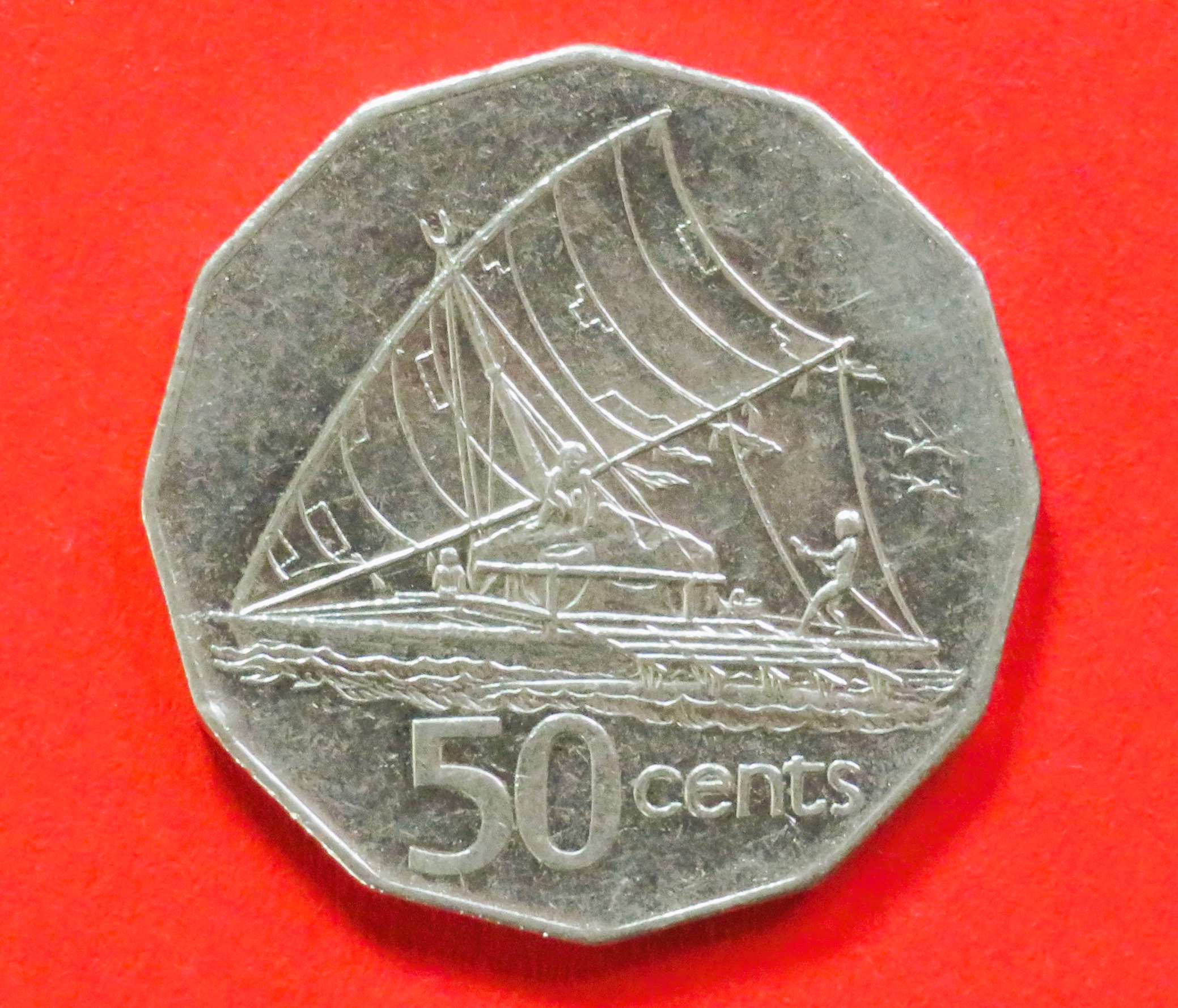 Fidschi: 50 Cents, 1990-2006, gebraucht (used / ss-vz), # 54a