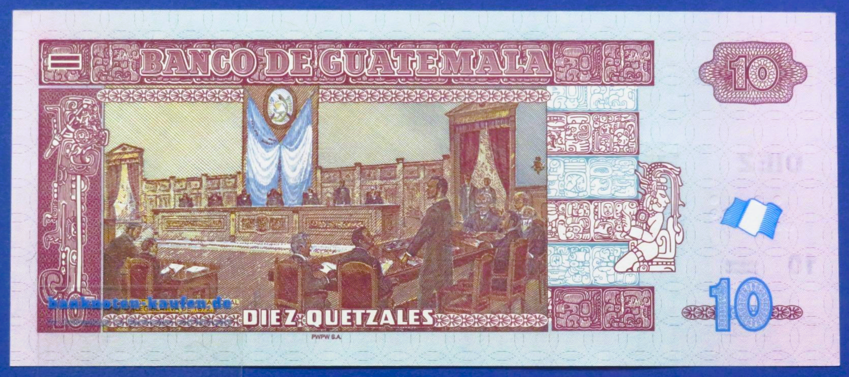 Guatemala, 10 Quetzales, 2023, kassenfrisch (UNC), P-123Ak