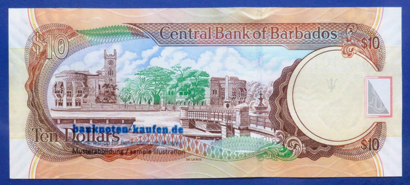 Barbados, 10 Dollars, 2007, kassenfrisch (UNC), P-68a