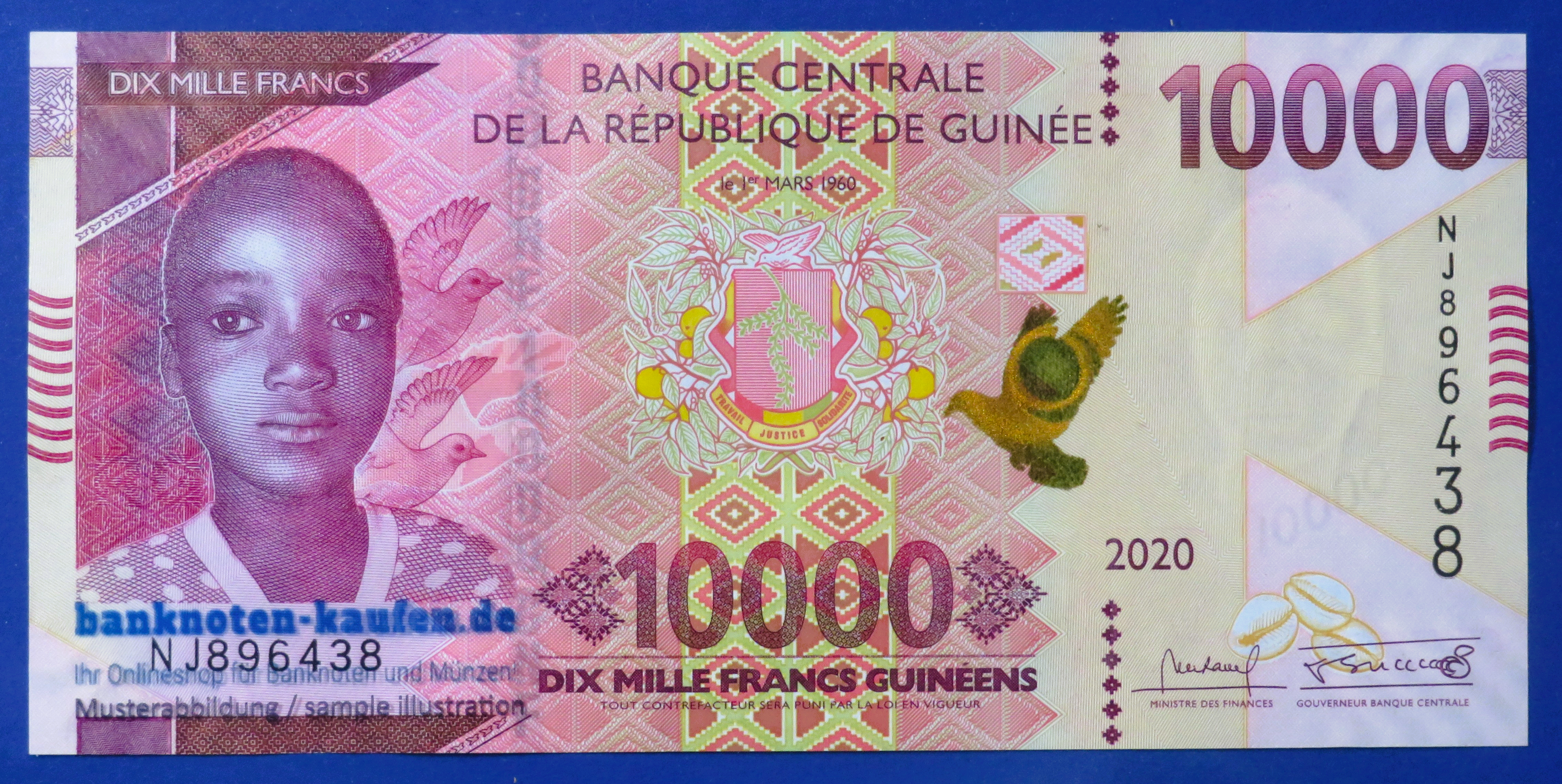 Guinea - 10,000 Francs, 2020, uncirculated (UNC)