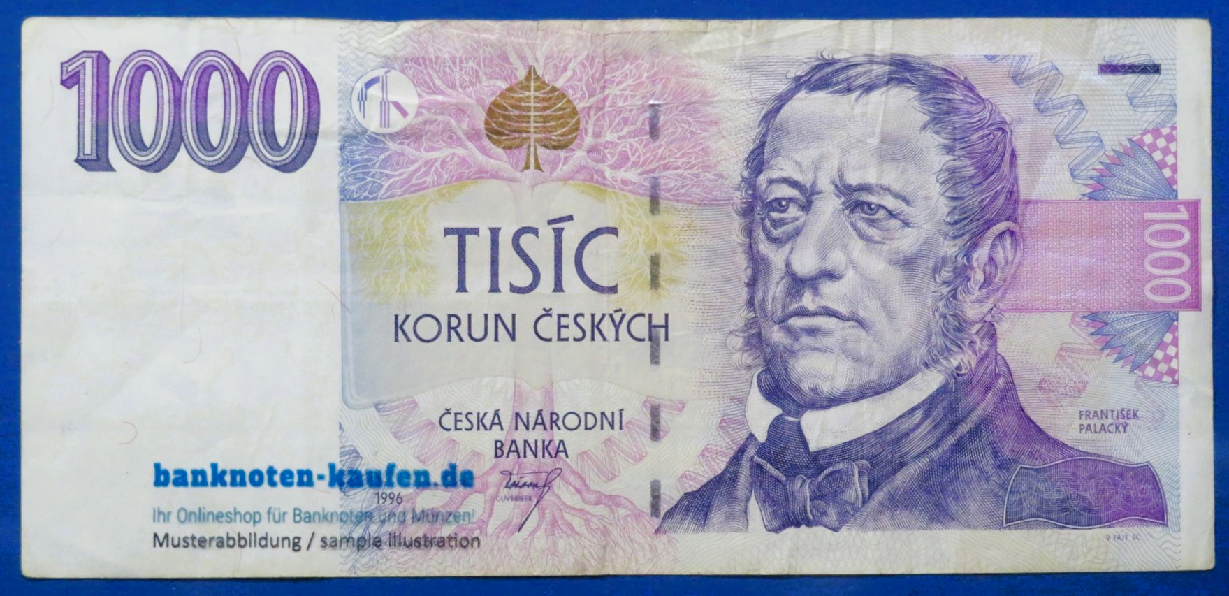 Czech Republic - 1,000 Korun, 1996,  circulated (USED / F), P-15c