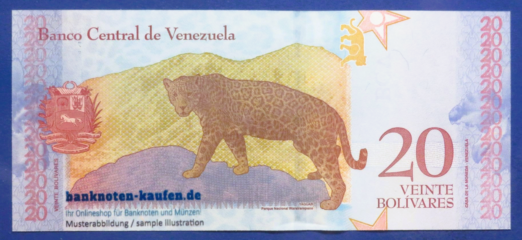 Venezuela, 20 Bolivares Soberano, 2018, uncirculated (UNC), P-104