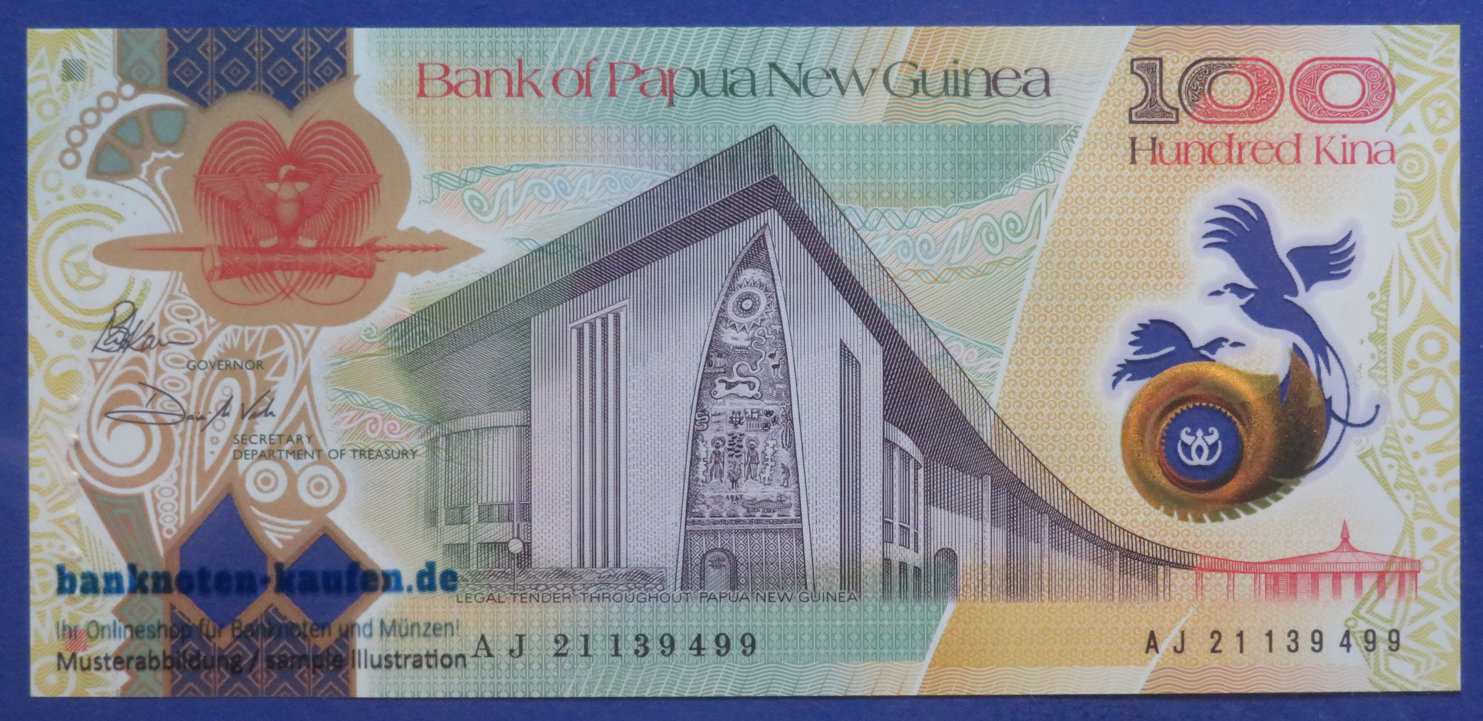 Papua New Guinea, 100 Kina, 2021, uncirculated (UNC), Polymer, P-55a