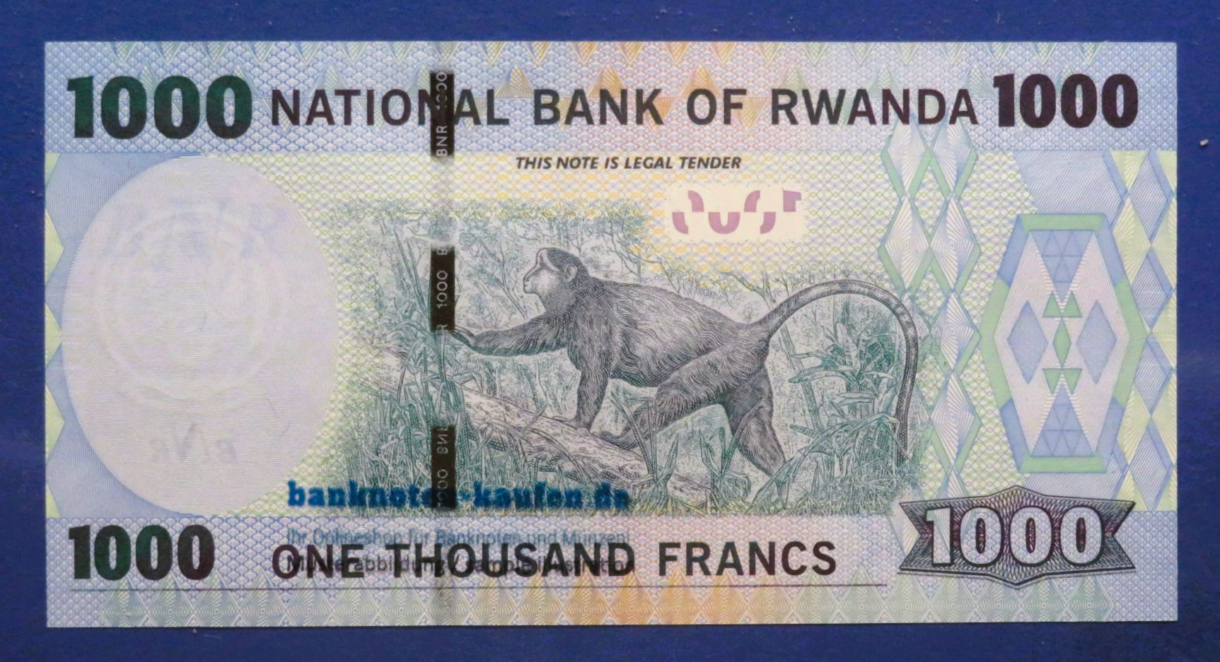 Ruanda, 1.000 Francs, 2015, kassenfrisch (UNC), P-39