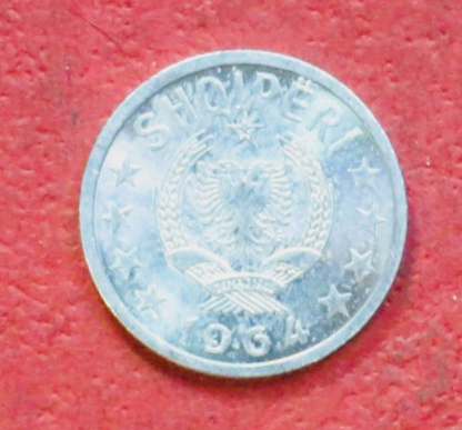Albanien: 5 Qindarka, 1964, gebraucht (used / ss), #39