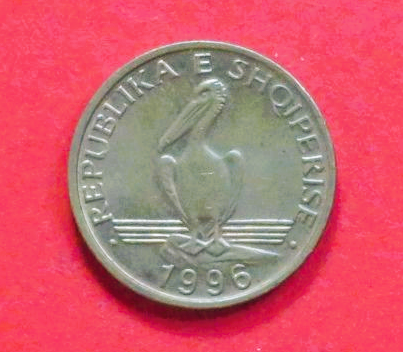 Albanien:  1 Lek, 1996, gebraucht (used / ss+), # 75