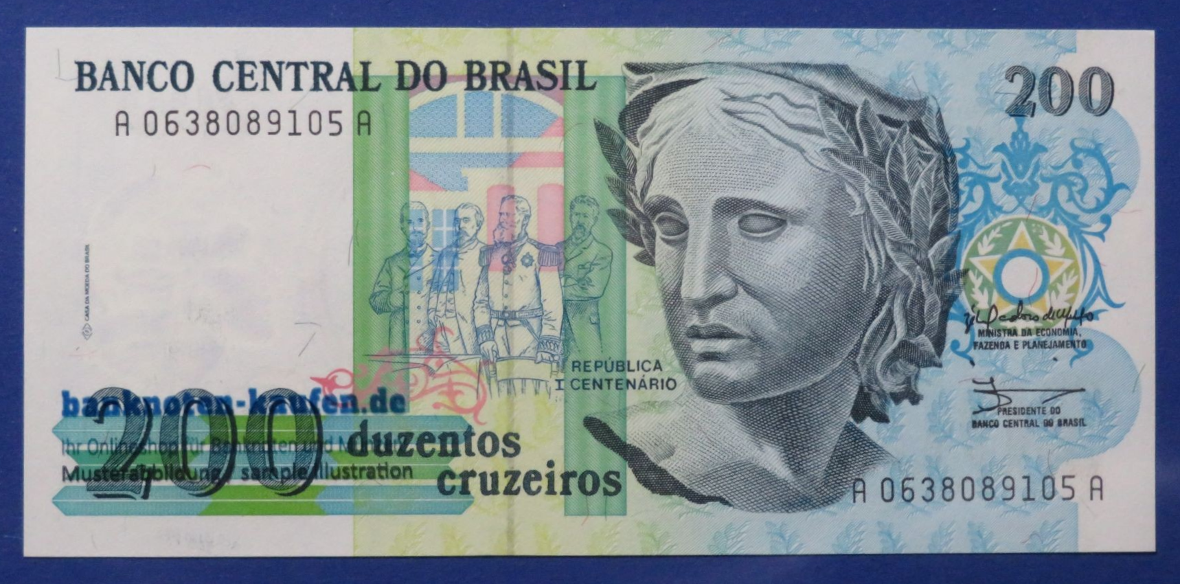 Brazil, 200 Cruzeiros, 1990ND, uncirculated (UNC), P-229