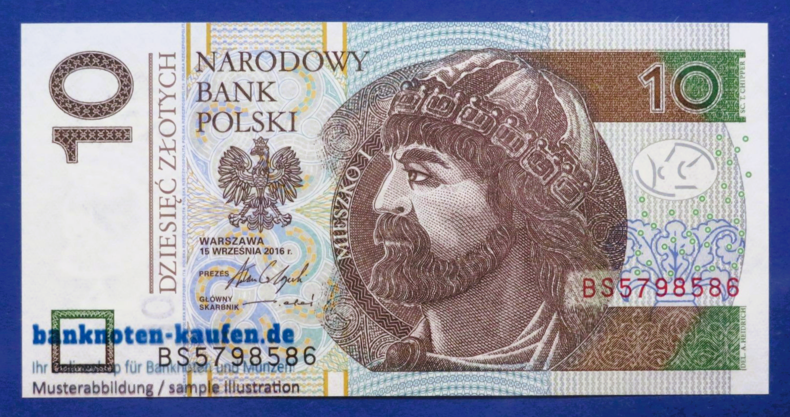 Poland, 10 Zloty, 2016, uncirculated (UNC), P-183b