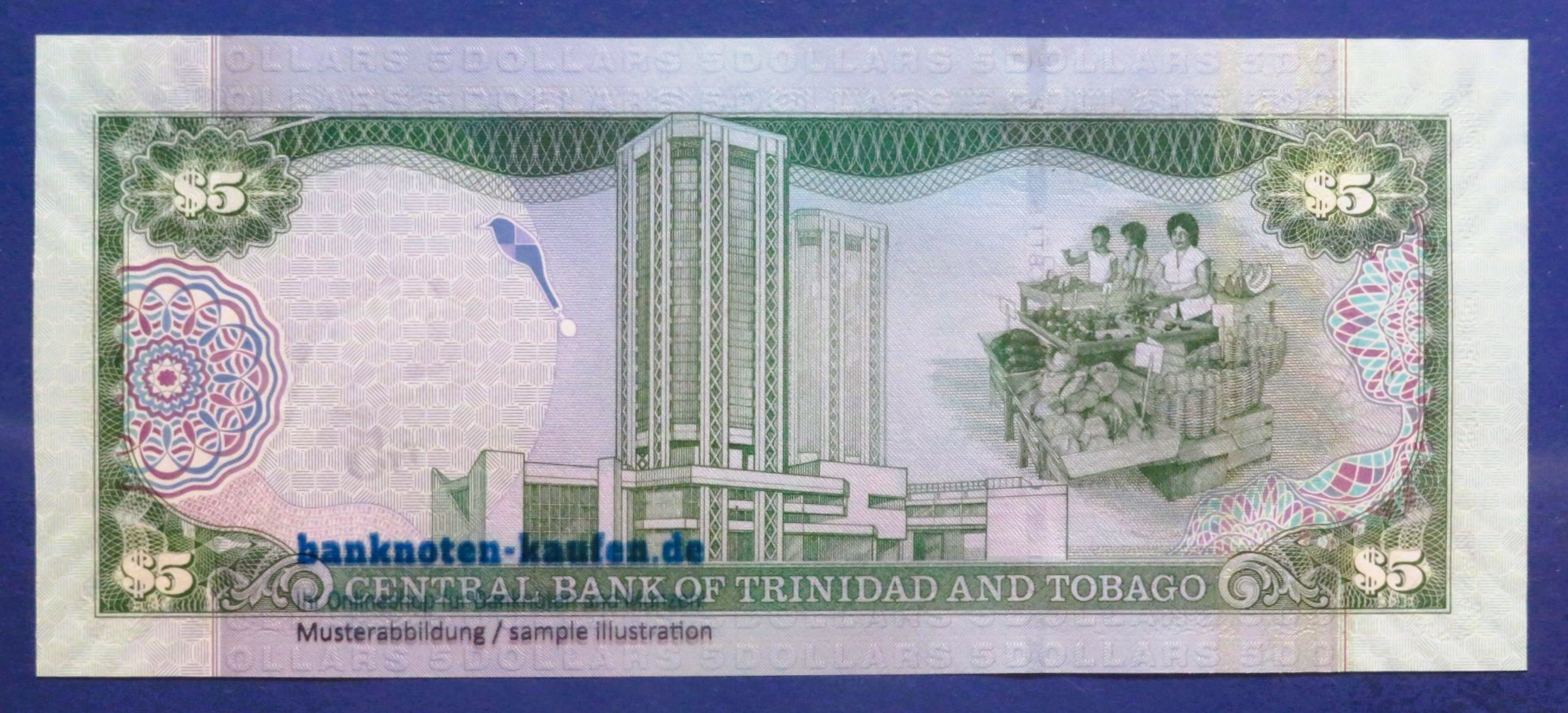 Trinidad and Tobago, 5 Dollars, 2006, uncirculated (UNC), P-47a