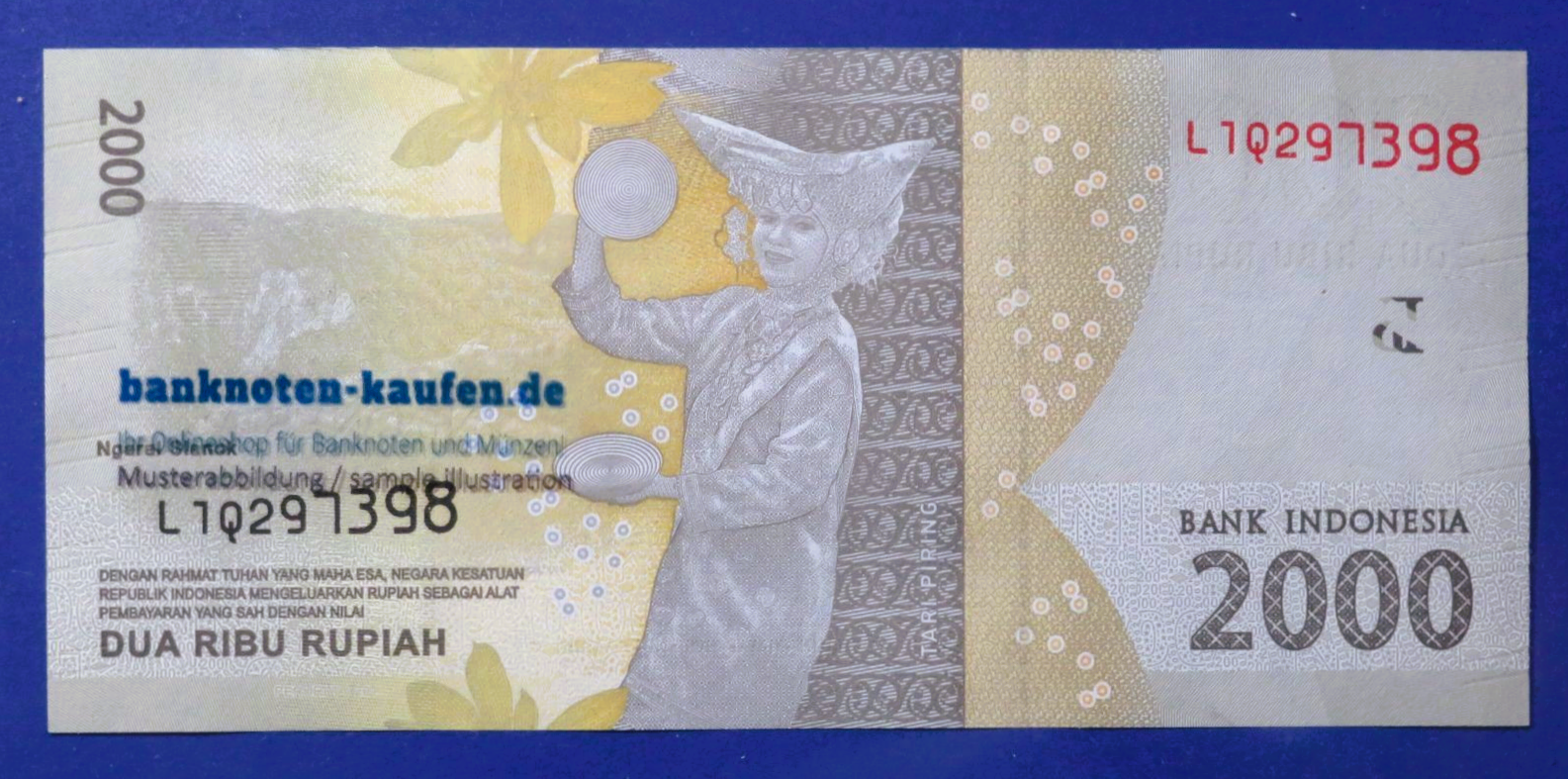 Indonesia - 2,000 Rupiah, 2016, uncirculated (UNC), P-156d