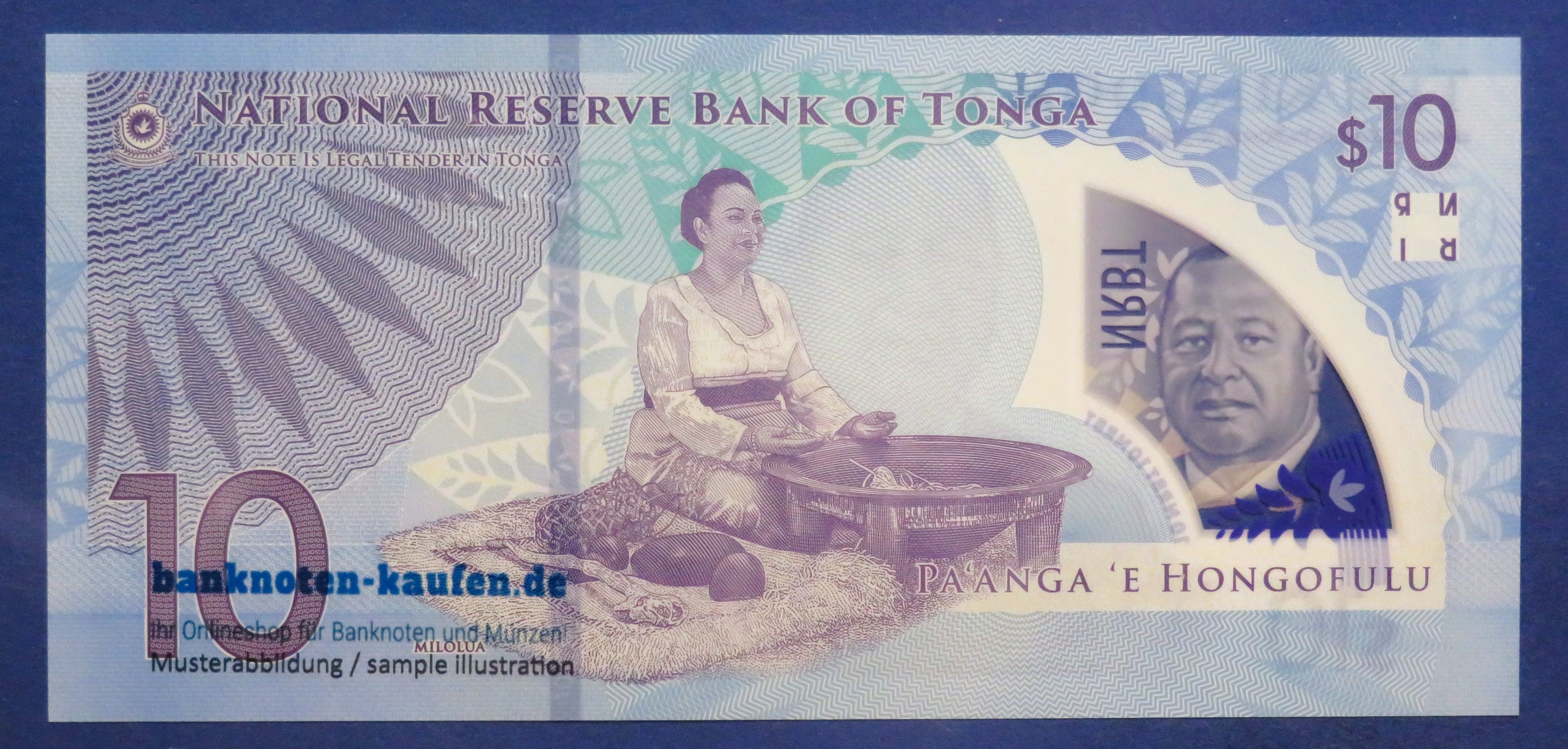 Tonga, 10 Pa`anga, 2023ND, kassenfrisch (UNC), Polymer, P-52