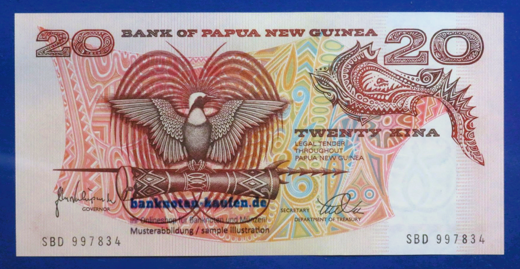 Papua New Guinea, 20 Kina, 1981ND, uncirculated (UNC), P-10c