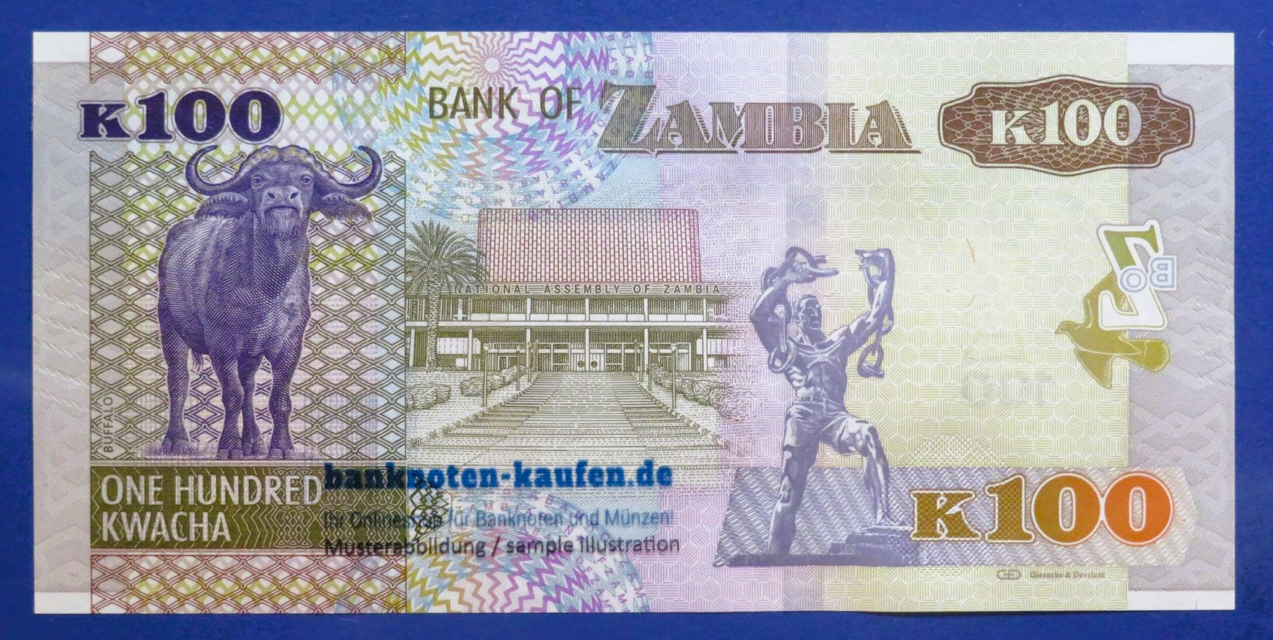 Zambia, 100 Kwacha, 2021, uncirculated (UNC), P-61d