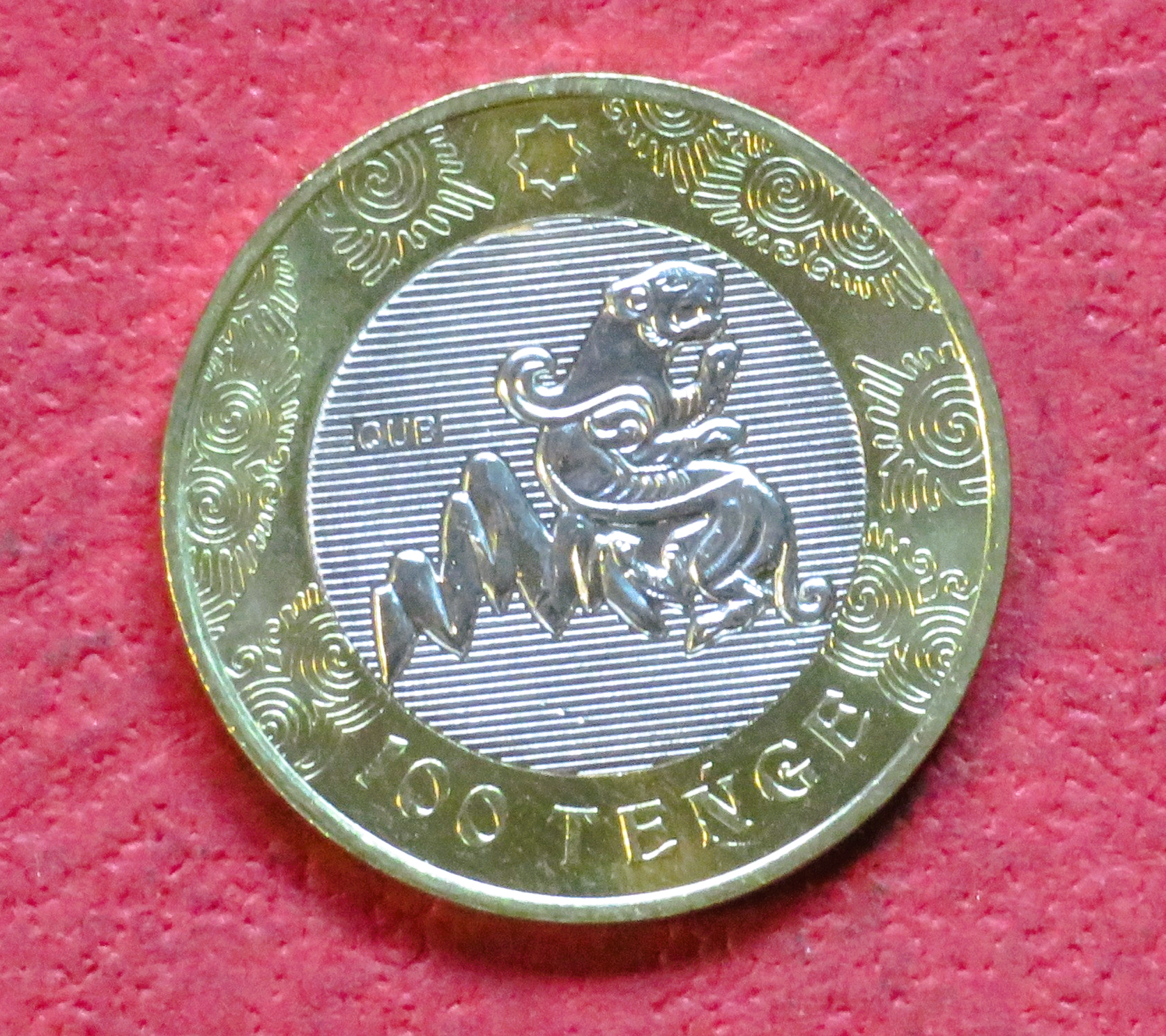 Kasachstan (Sonderprägung Nr. 4), 100 Tenge, 2022, bankfrisch (UNC)