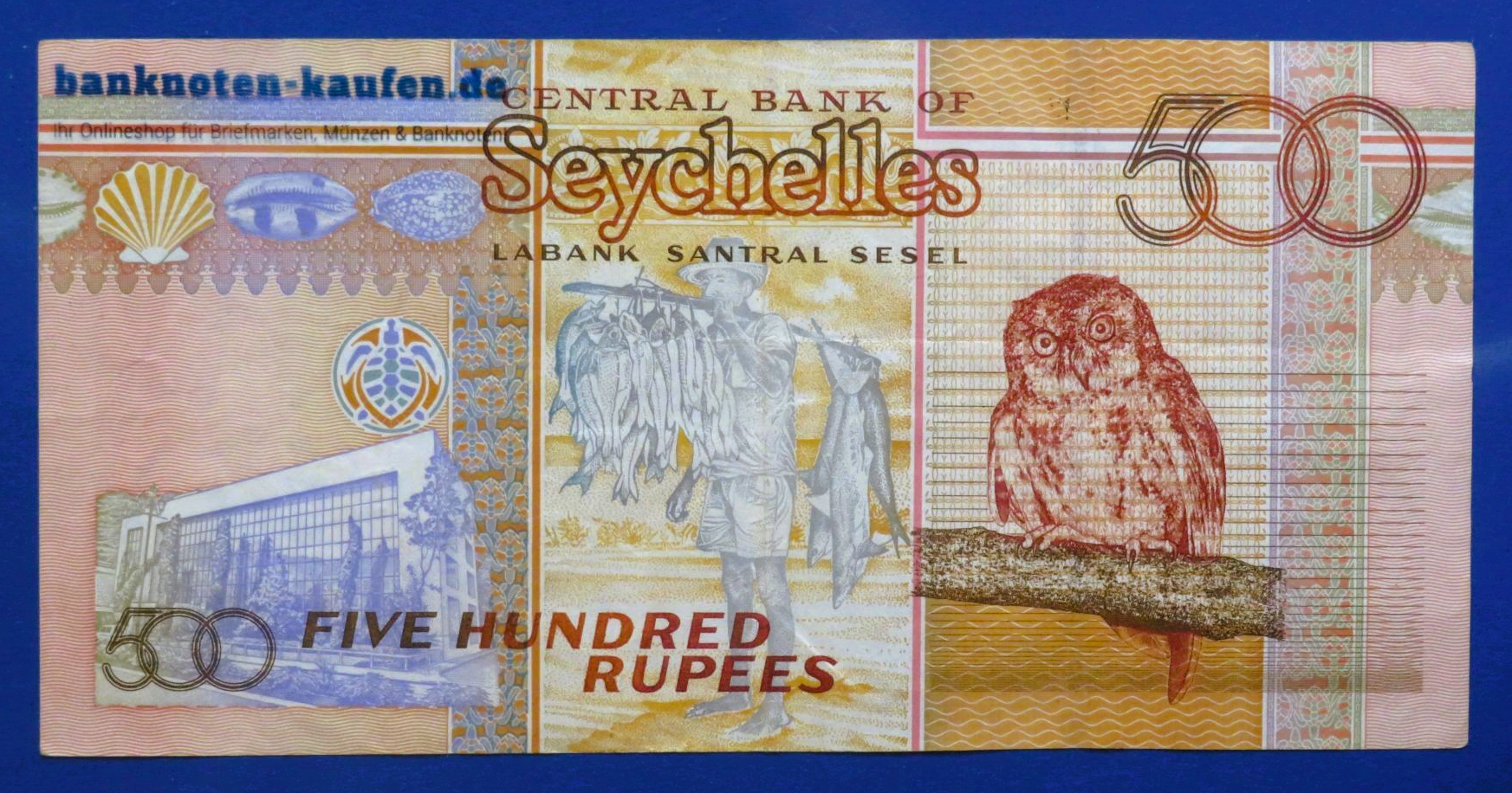 Seychellen, 500 Rupien, 2011, gebraucht (USED / VF), P-45