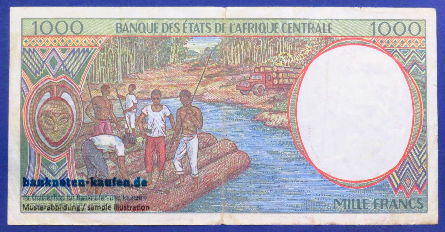 Central African States - 1,000 Francs, 1994,  circulated (USED / VF), P-402Lb
