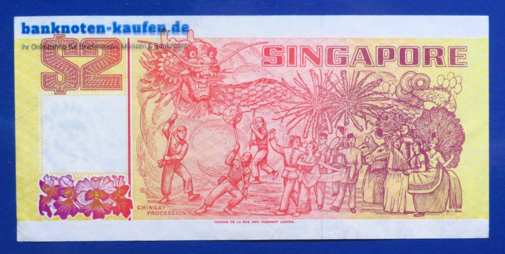 Singapore, 2 Dollars, 1990ND, circulated (USED / VF+), P-27