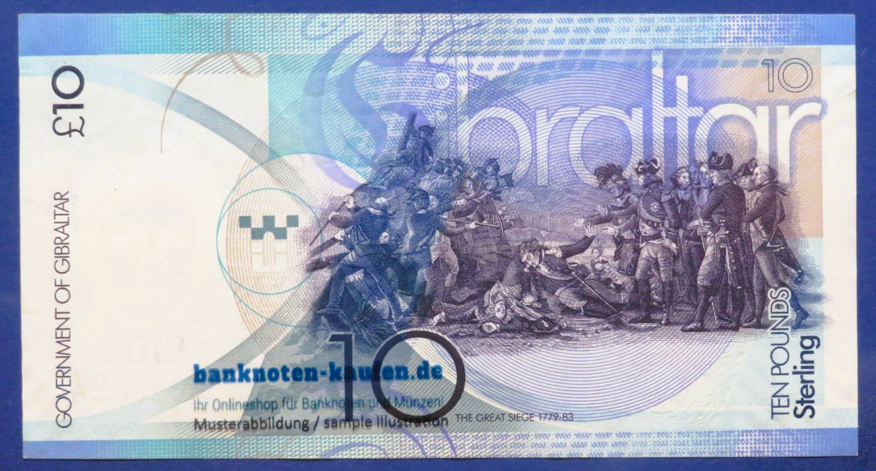 Gibraltar, 10 Pounds, 2010, gebraucht (USED / VF), P-36