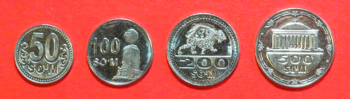 Uzbekistan, 50/100/200/500 Som, 2018, uncirculated (UNC)