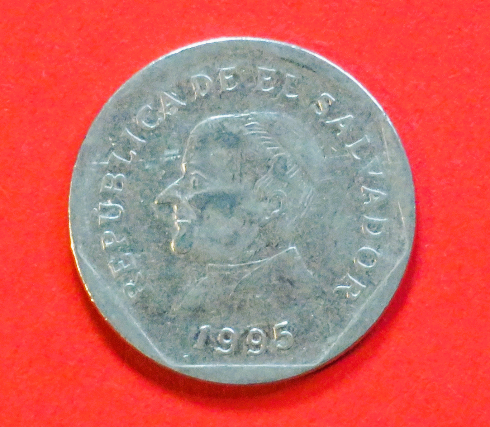 El Salvador: 25 Centavos, 1992-1999, gebraucht (used / ss), # 46a