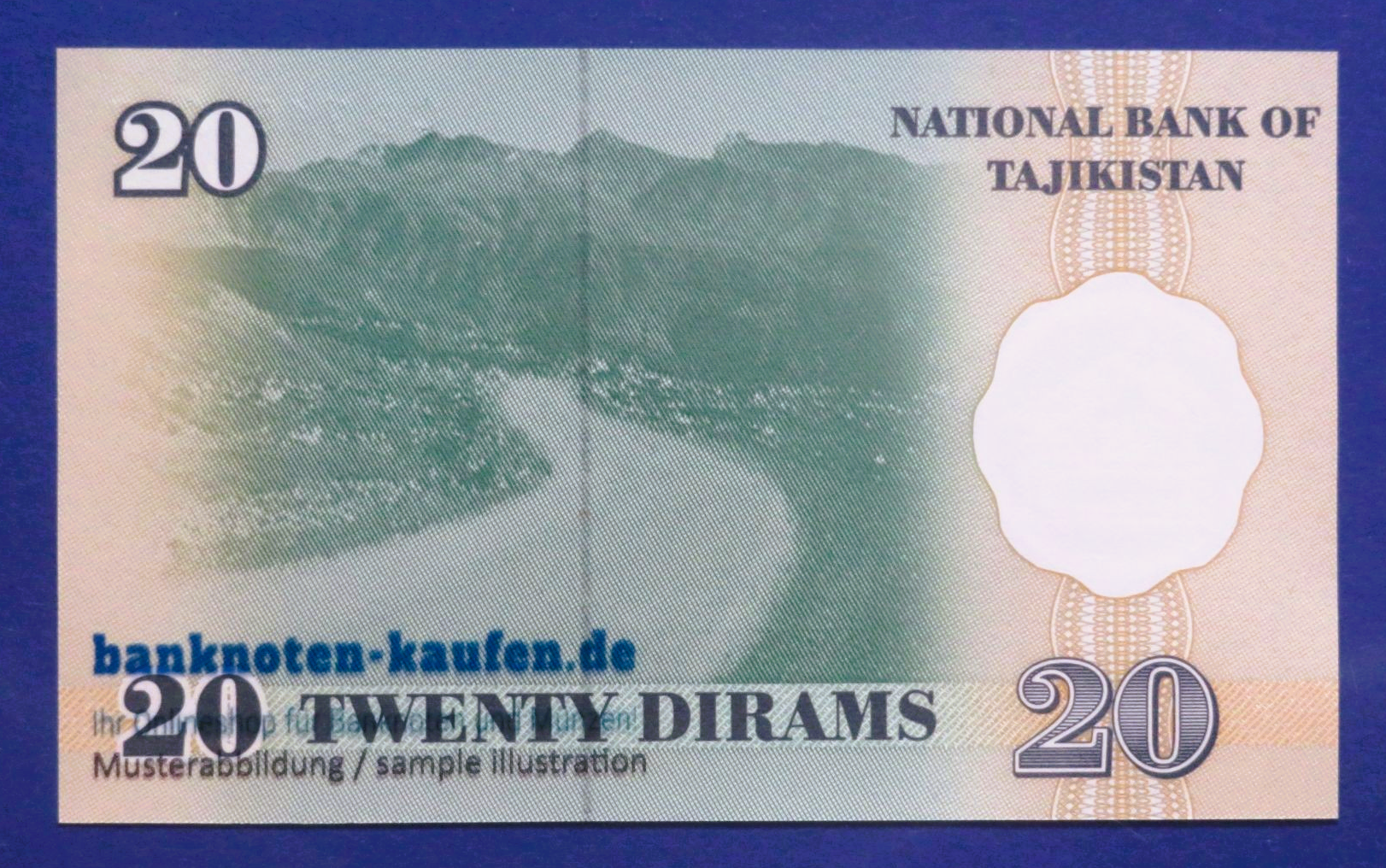 Tajikistan, 20 Dirams, 1999, uncirculated (UNC), P-12
