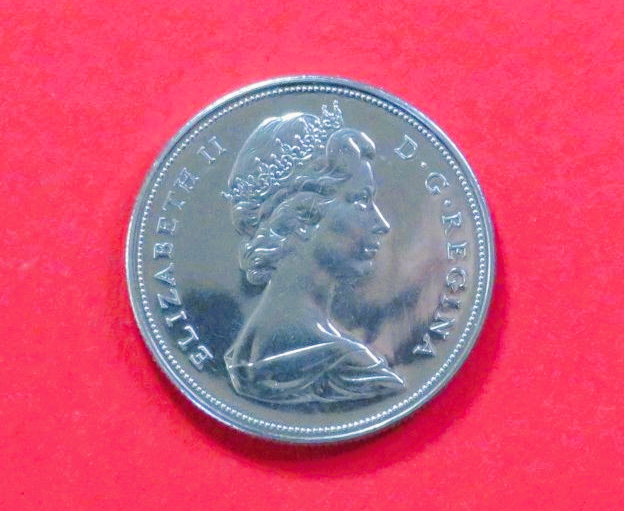 Kanada:  1 Dollar, 1970, gebraucht (used / ss+), Gedenkausgabe, # 74
