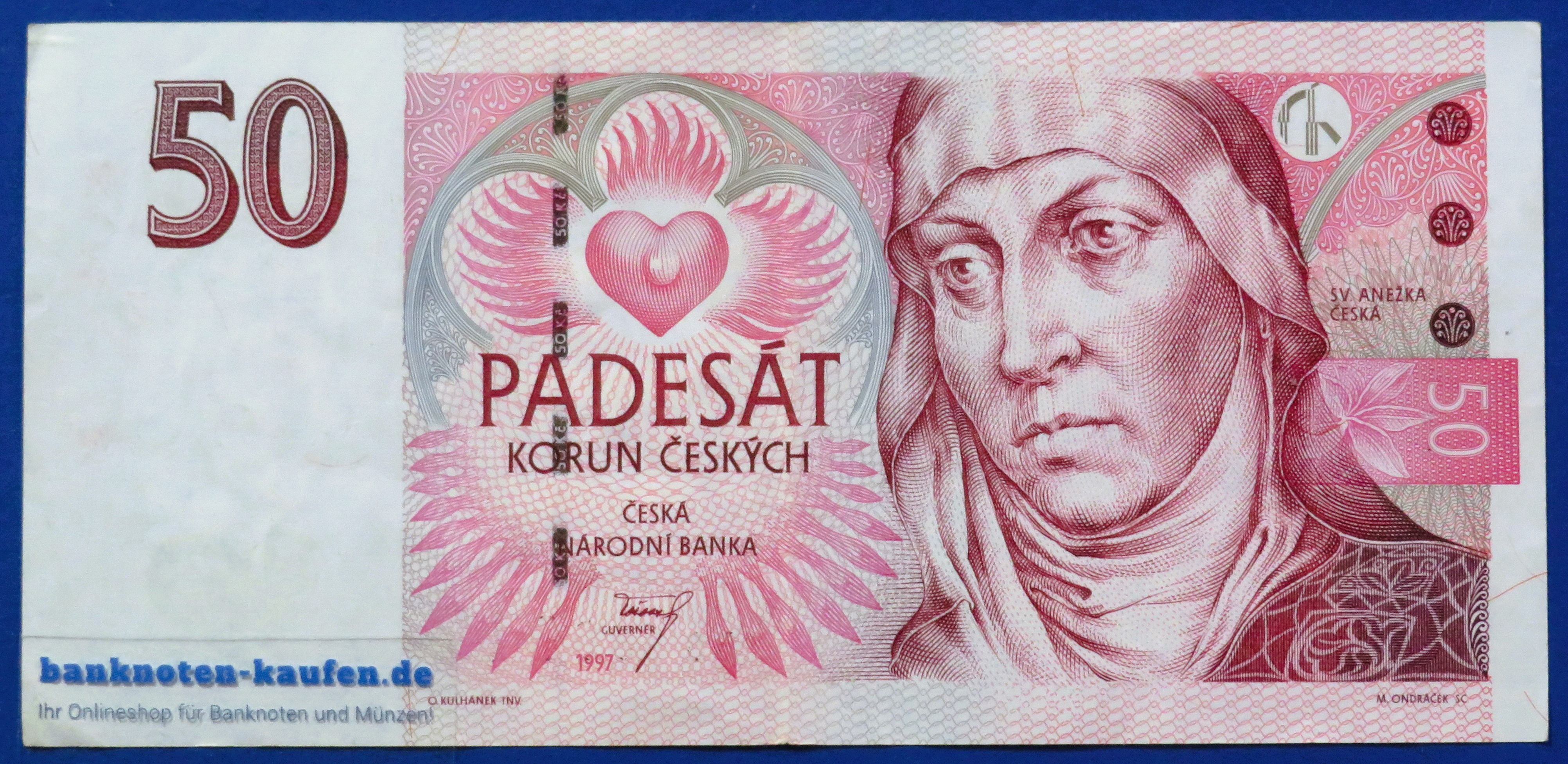 Czech Republic, 50 Korun, 1997,  circulated (USED / VF), P-17c