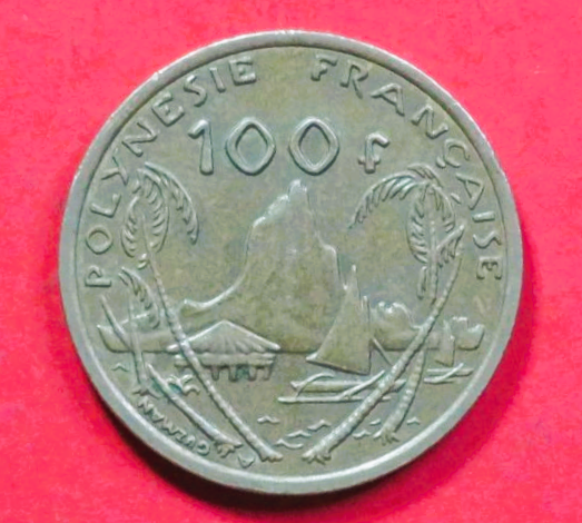 französisch Polynesien: 100 Francs, 1976+, gebraucht (used / ss), # 18