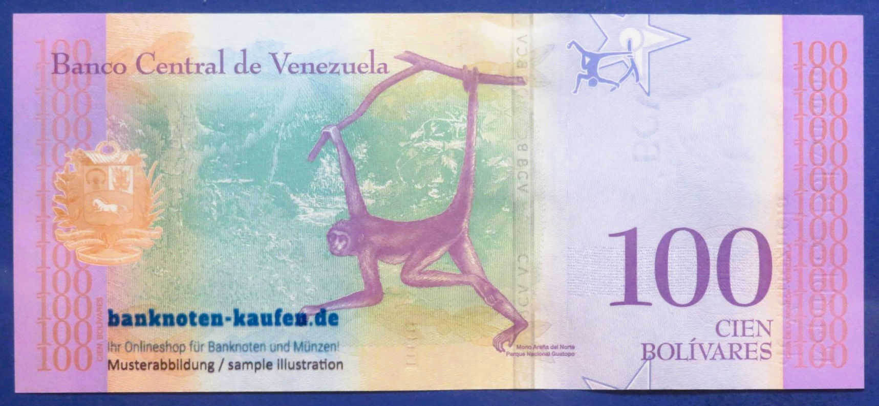 Venezuela, 100 Bolivares Soberano, 2018, uncirculated (UNC), P-106