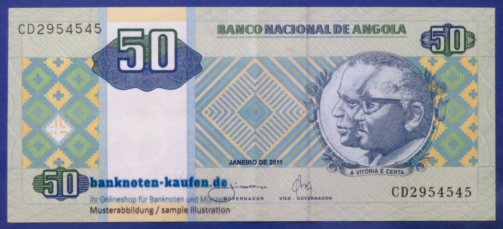 Angola, 50 Kwanzas, 2011, vorzüglich (XF),  P-146c