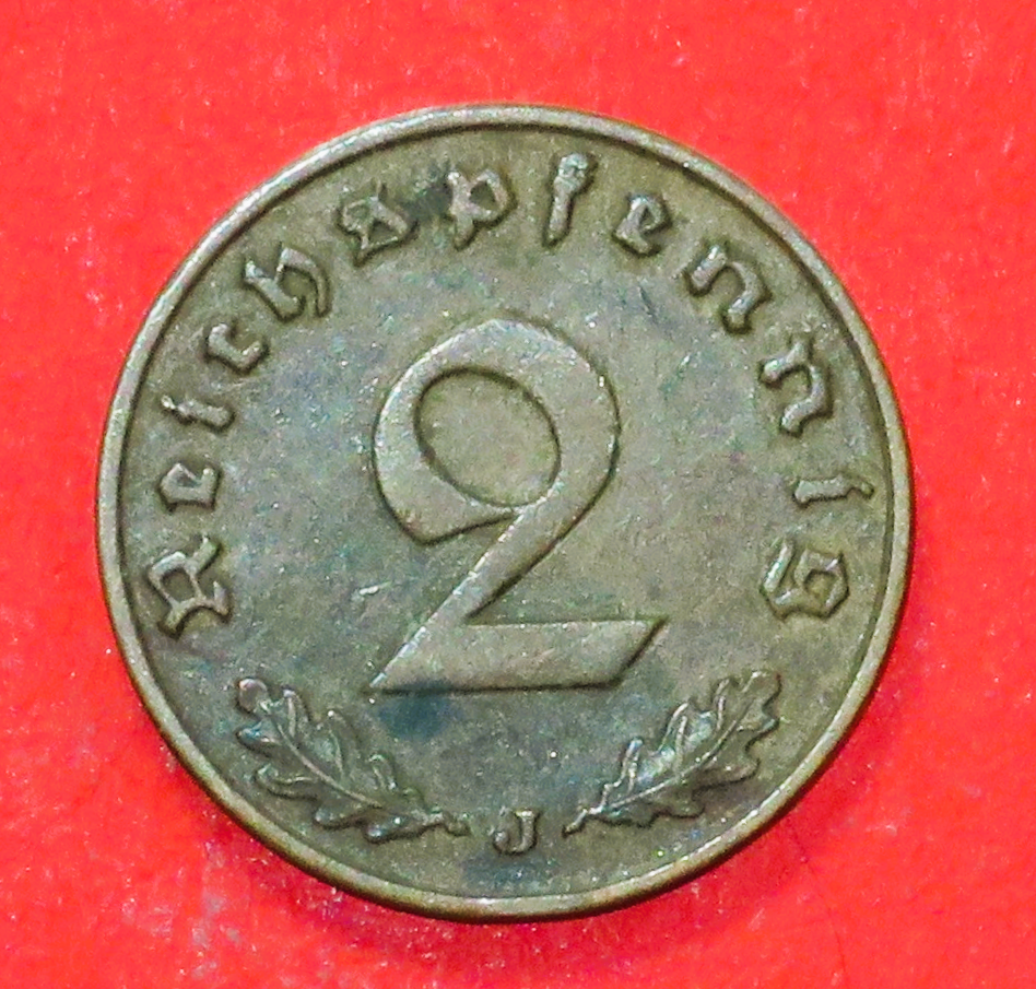 Deutsches Reich: 2 Reichspfennig, 1936-1940, gebraucht (used / ss), # 86