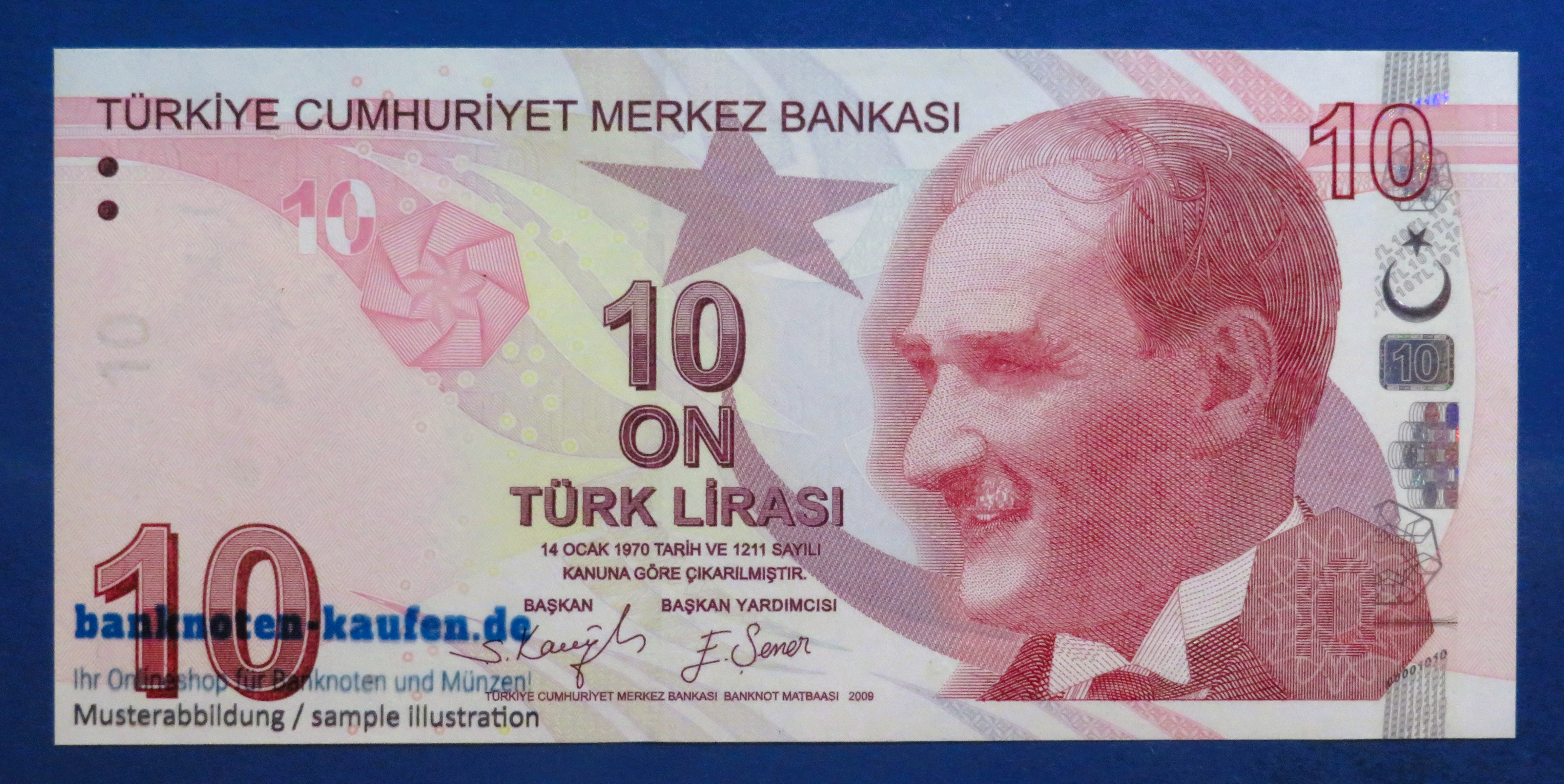 Turkey, 10 Lira, 2009, uncirculated (UNC), P-223