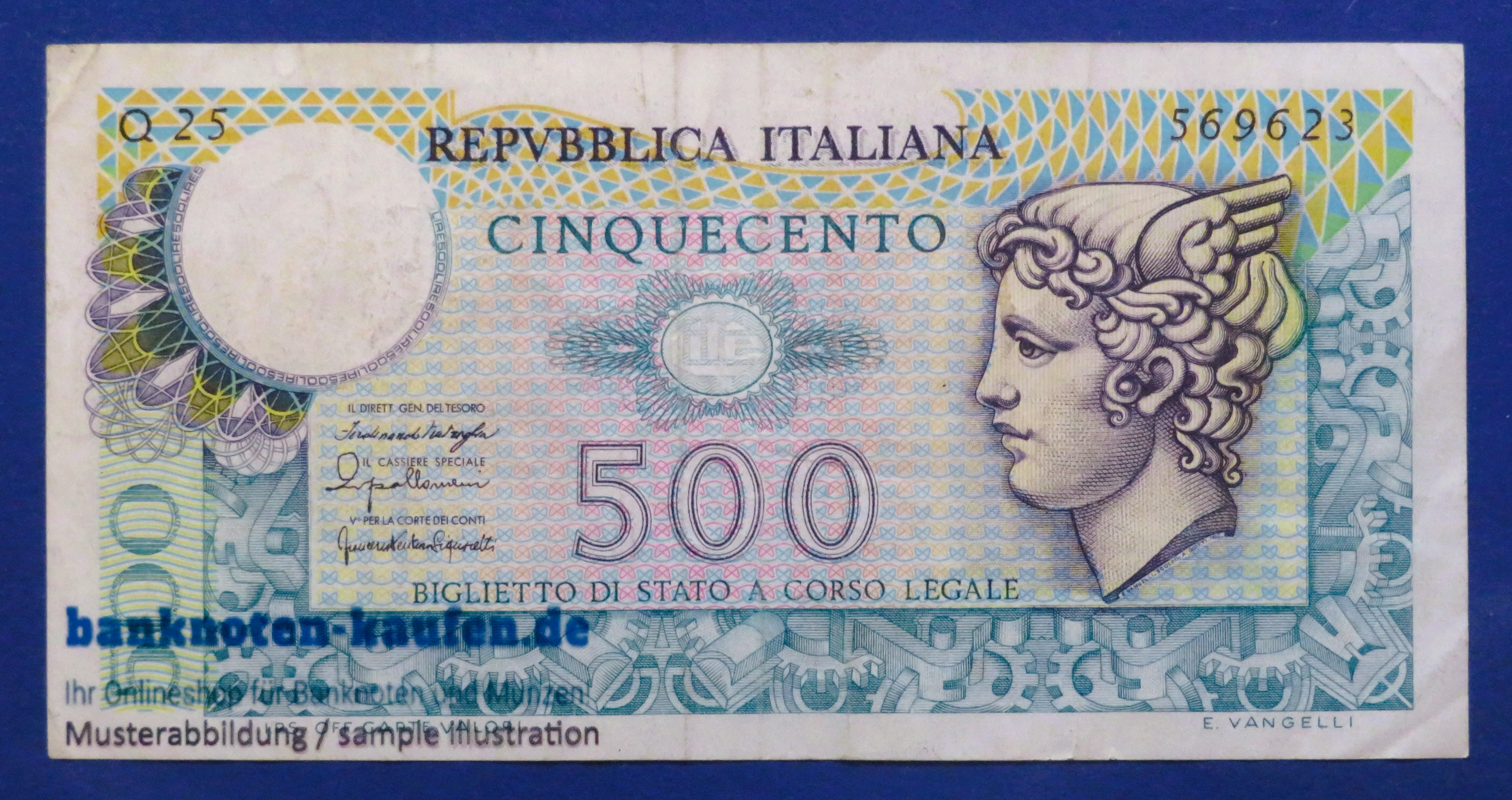 Italien, 500 Lire, 1976, gebraucht (USED / VF), P-95