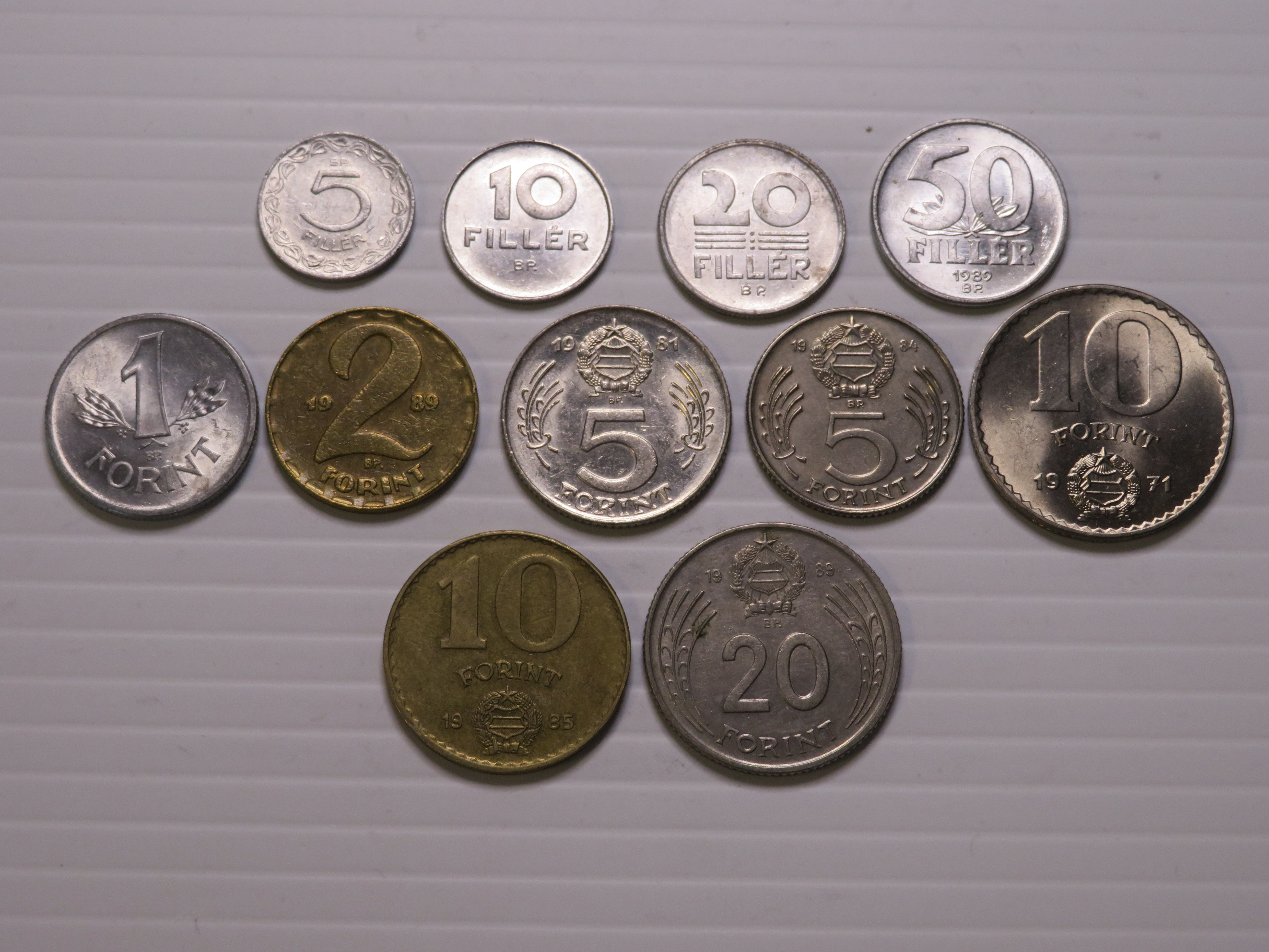 Hungary - Coin Set 1962-1989 - USED