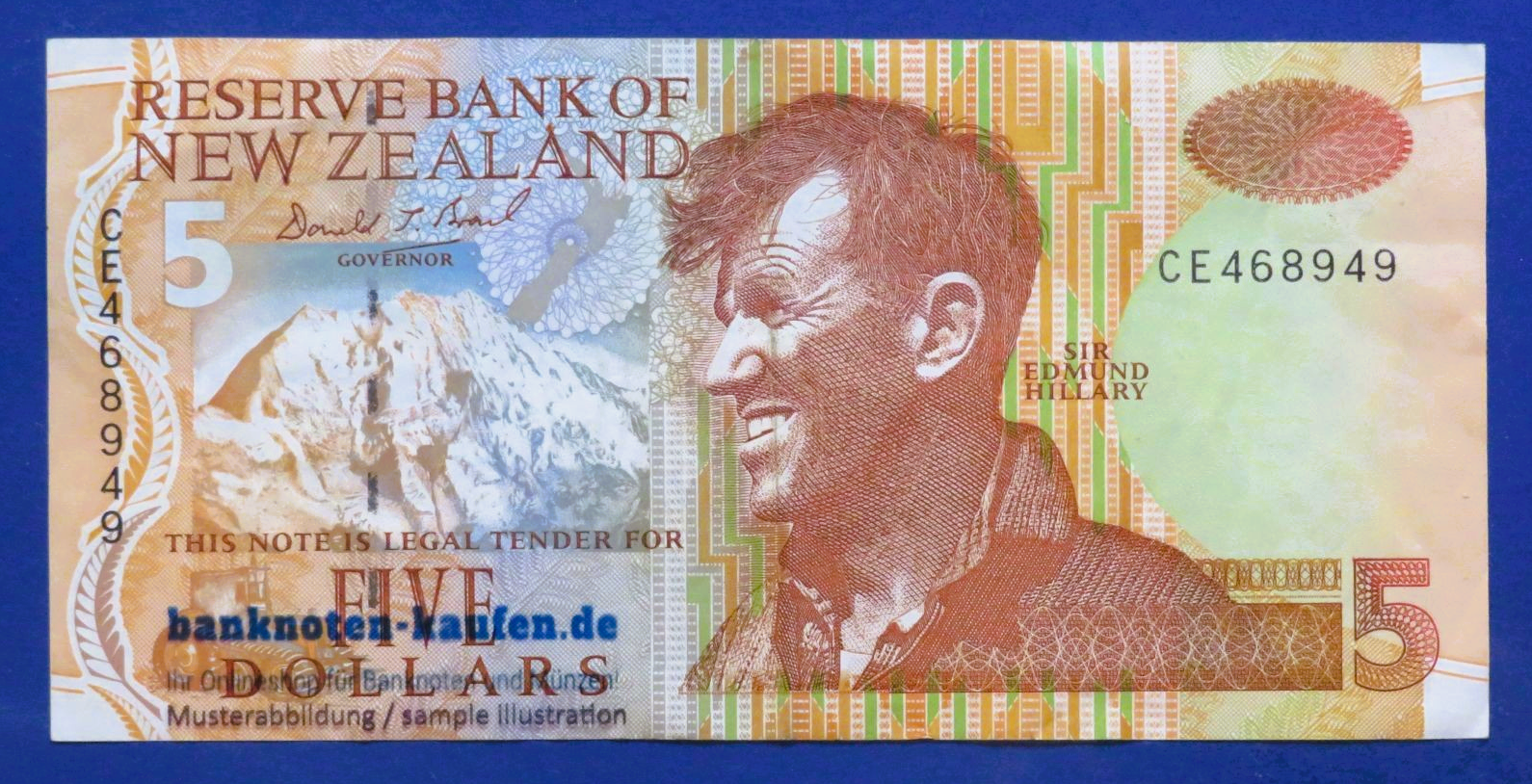 New Zealand, 5 Dollars, 1992ND, circulated (USED / VF), P-177